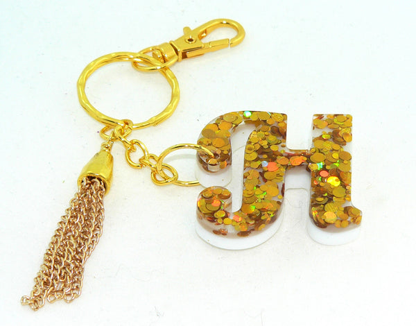 Personalized Holographic Gold Dot Confetti Keychain: Glittery Bag Charm for Purse or Backpack