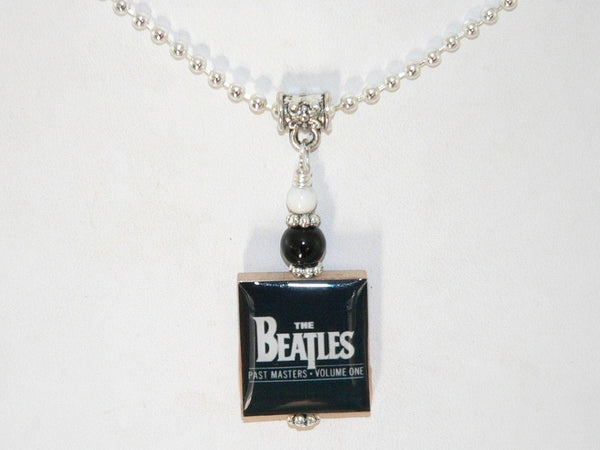 THE BEATLES Altered Art scrabble pendant Group Shot