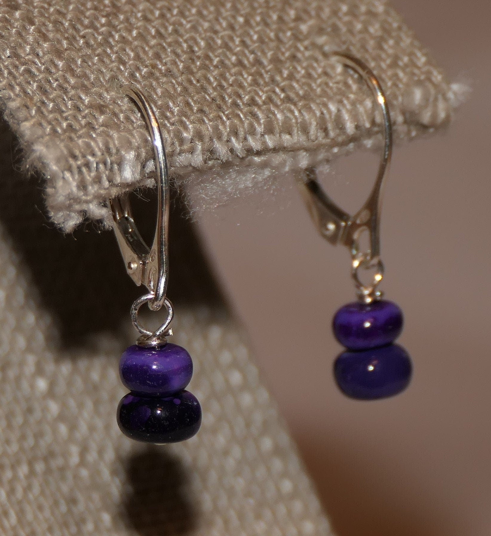 Purple Opal Earrings Morado Opal Earrings