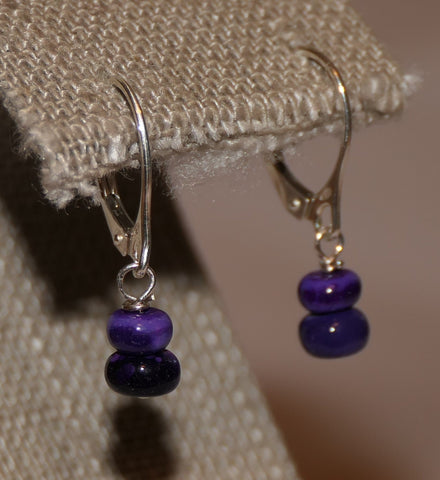 Purple Opal Earrings Morado Opal Earrings
