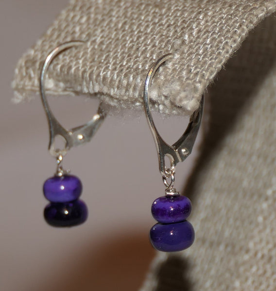 Purple Opal Earrings Morado Opal Earrings