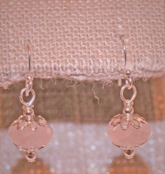 Blushing Rose Quartz Earrings