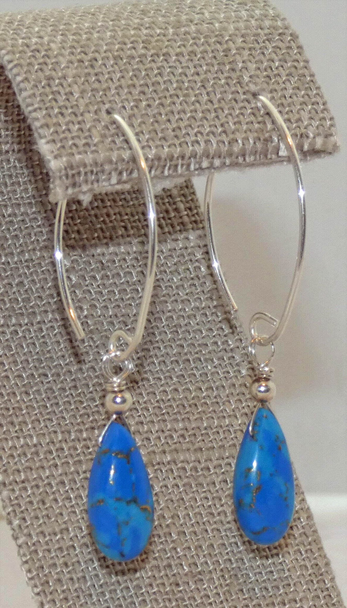 Blue Mohave Turquoise Earrings