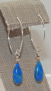 Blue Mohave Turquoise Earrings
