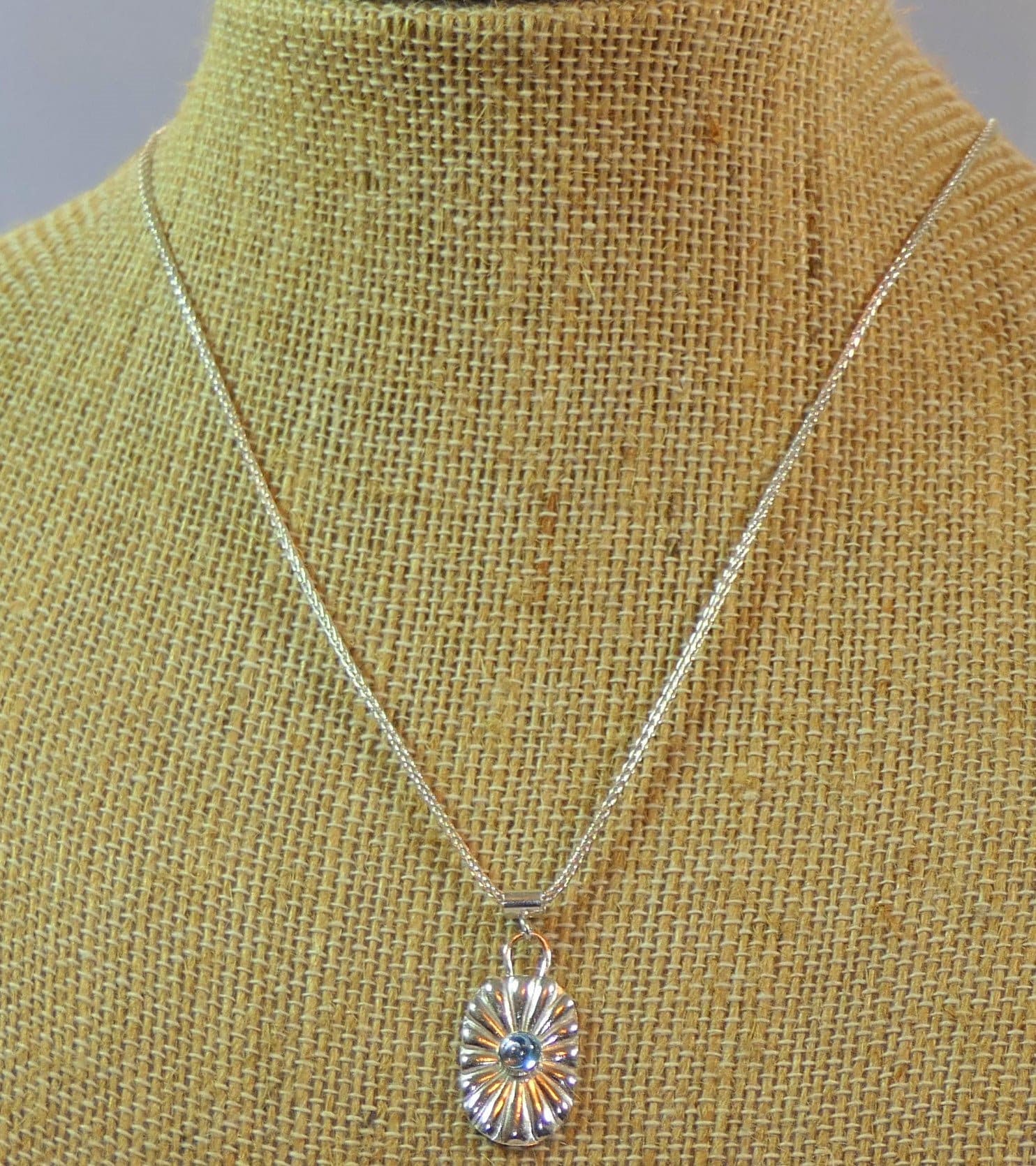 Beautiful Blue Topaz Necklace