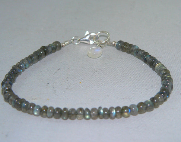 Blue Flash Labradorite Bracelet
