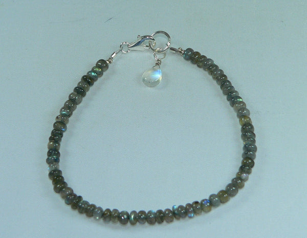 Blue Flash Labradorite Bracelet