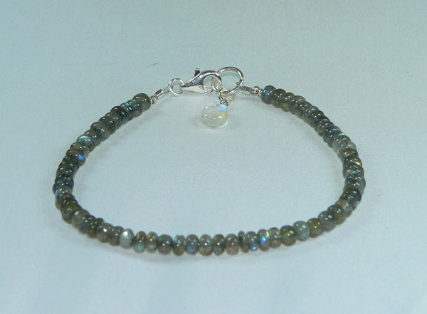Blue Flash Labradorite Bracelet