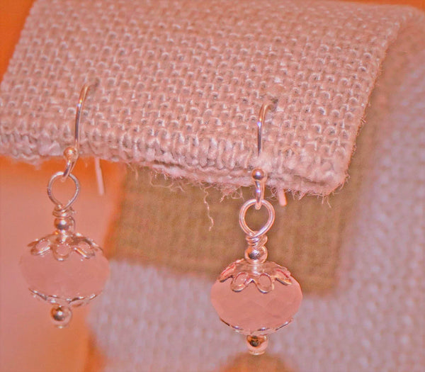 Blushing Rose Quartz Earrings