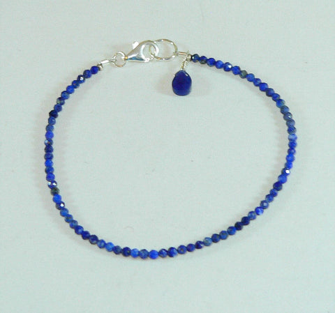 Minimalist Lapis Bracelet