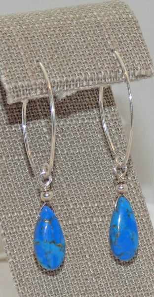 Blue Mohave Turquoise Earrings
