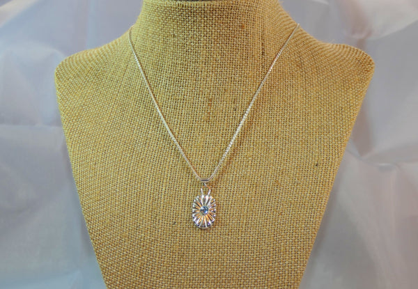 Beautiful Blue Topaz Necklace