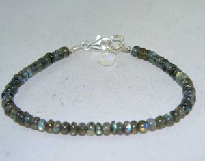 Blue Flash Labradorite Bracelet