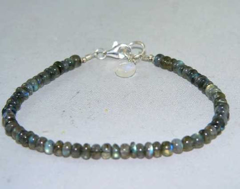 Blue Flash Labradorite Bracelet