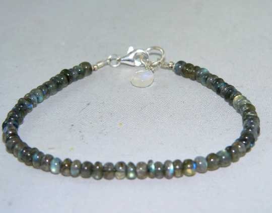 Blue Flash Labradorite Bracelet