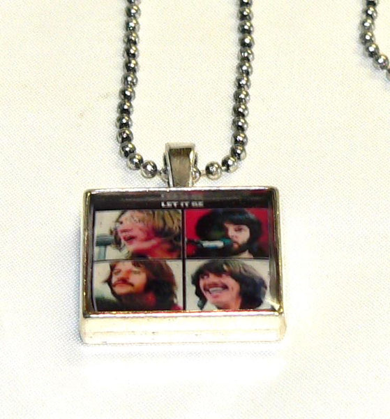 The Beatles Necklace Altered Art Necklace Gifts for Music Lovers The Fab Four Beatles Altered Art Necklace