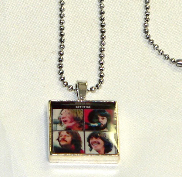 The Beatles Necklace Altered Art Necklace Gifts for Music Lovers The Fab Four Beatles Altered Art Necklace