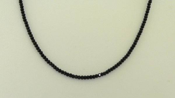 Handcrafted Black Spinel Gemstone Choker Necklace for Boho Minimalist Style