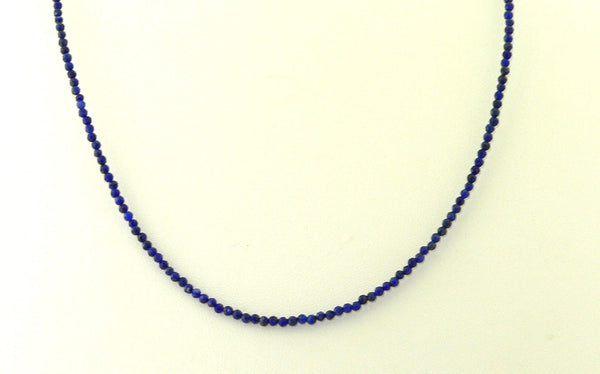 Handcrafted Lapis Lazuli Gemstone Choker Necklace for Boho Minimalist Style