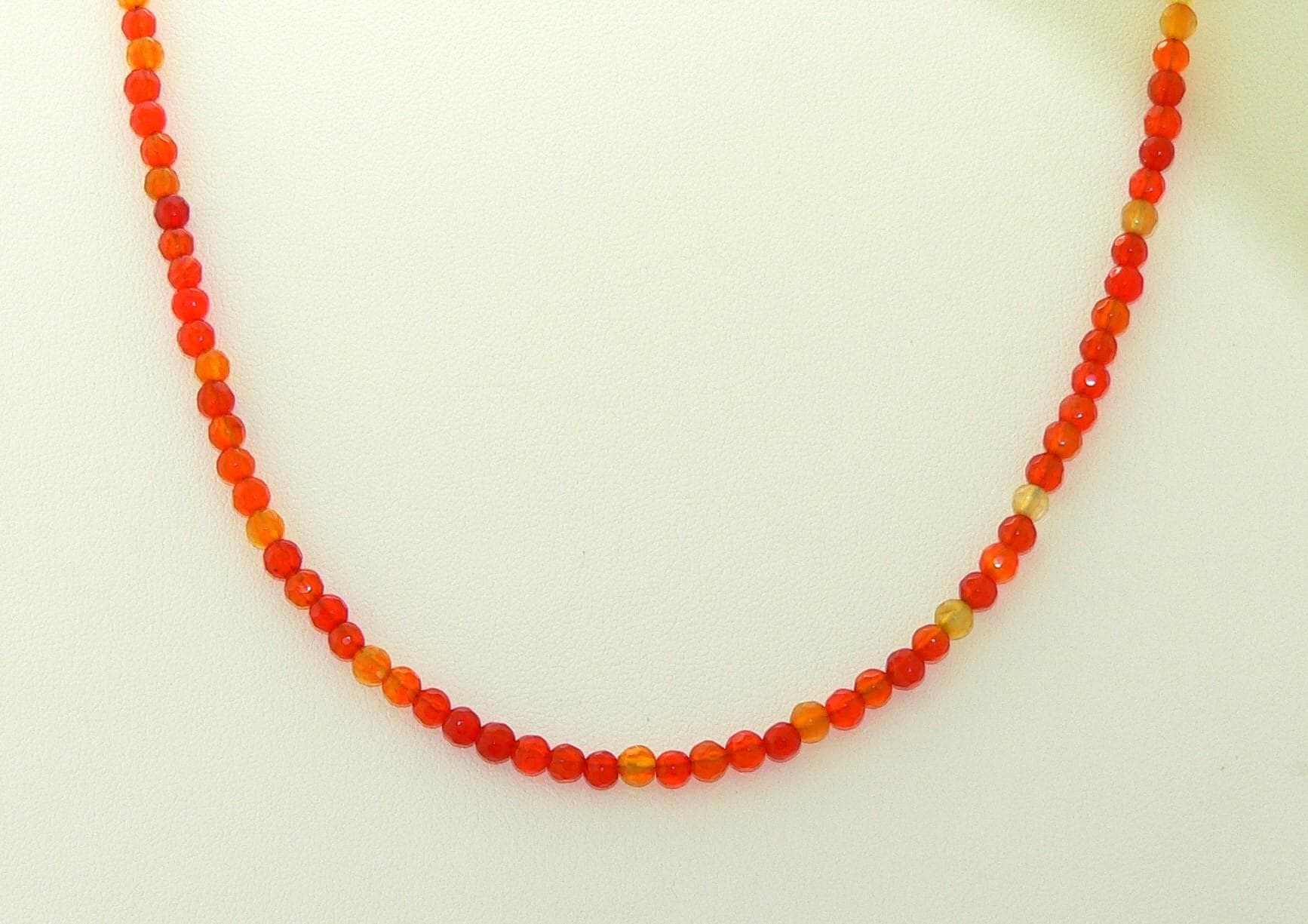 Minimalist Carnelian Choker Necklace with Faceted Gemstone for Everyday Bohemian Style