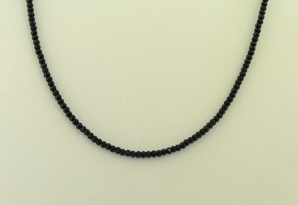 Handcrafted Black Spinel Gemstone Choker Necklace for Boho Minimalist Style