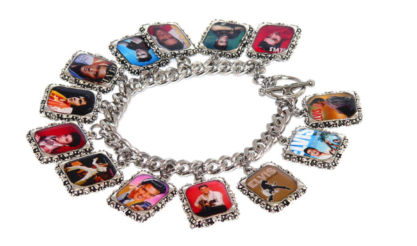 Unique Elvis Presley Charm Bracelet for Music Lovers and Retro Jewelry Fans
