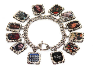 The Beatles Bracelet | Vintage Altered Art Jewelry & Gifts for Music Lovers, Fab Four Album Accessory The Beatles Altered Art Bracelet