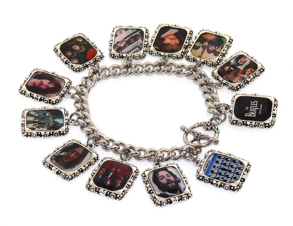 The Beatles Bracelet | Vintage Altered Art Jewelry & Gifts for Music Lovers, Fab Four Album Accessory The Beatles Altered Art Bracelet