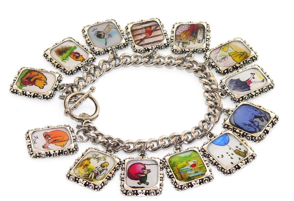 Classic Winnie The Pooh Bracelet Storybook Charm Jewelry Fashion Accessory Gift for Her Disney Winnie Pooh Bear Bracelet