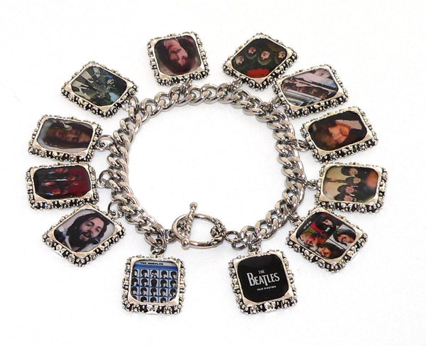 The Beatles Bracelet | Vintage Altered Art Jewelry & Gifts for Music Lovers, Fab Four Album Accessory The Beatles Altered Art Bracelet