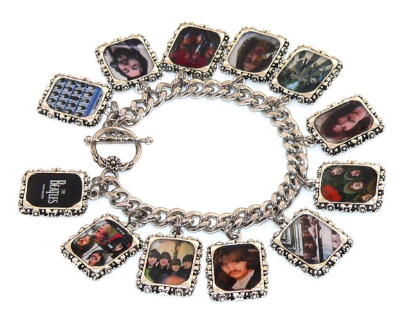 The Beatles Bracelet | Vintage Altered Art Jewelry & Gifts for Music Lovers, Fab Four Album Accessory The Beatles Altered Art Bracelet
