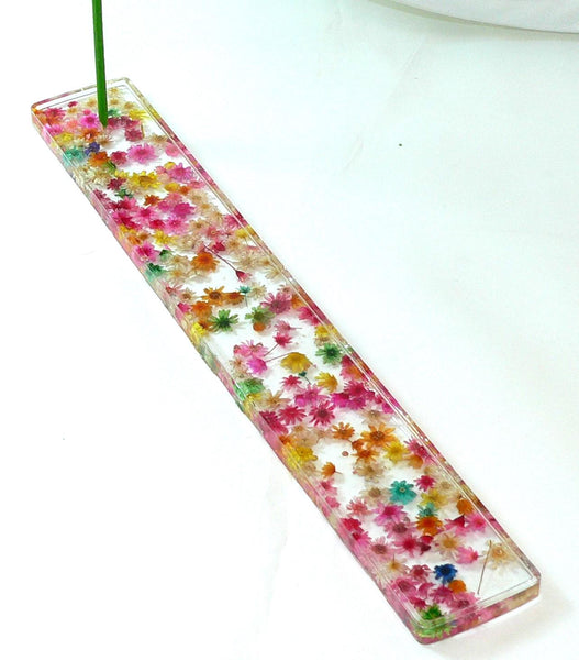Handcrafted Floral Incense Holder: Dried Flower Burner for Aromatherapy & Relaxation