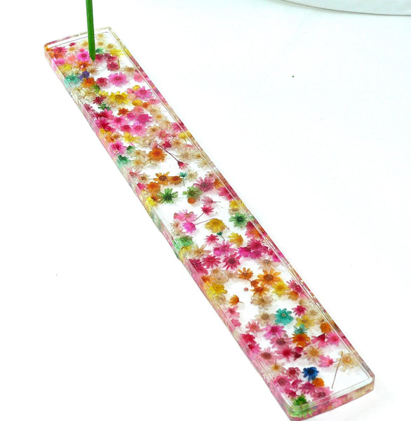 Handcrafted Floral Incense Holder: Dried Flower Burner for Aromatherapy & Relaxation