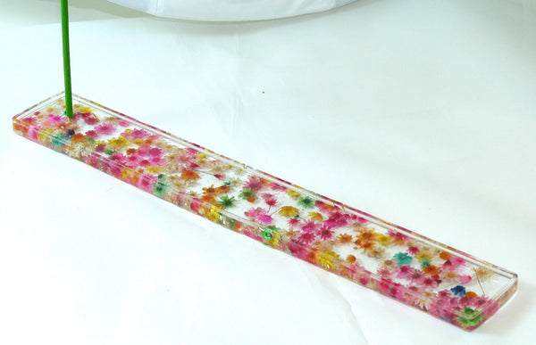 Handcrafted Floral Incense Holder: Dried Flower Burner for Aromatherapy & Relaxation