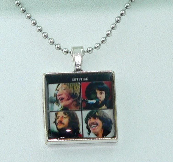 The Beatles Necklace Altered Art Necklace Gifts for Music Lovers The Fab Four Beatles Altered Art Necklace