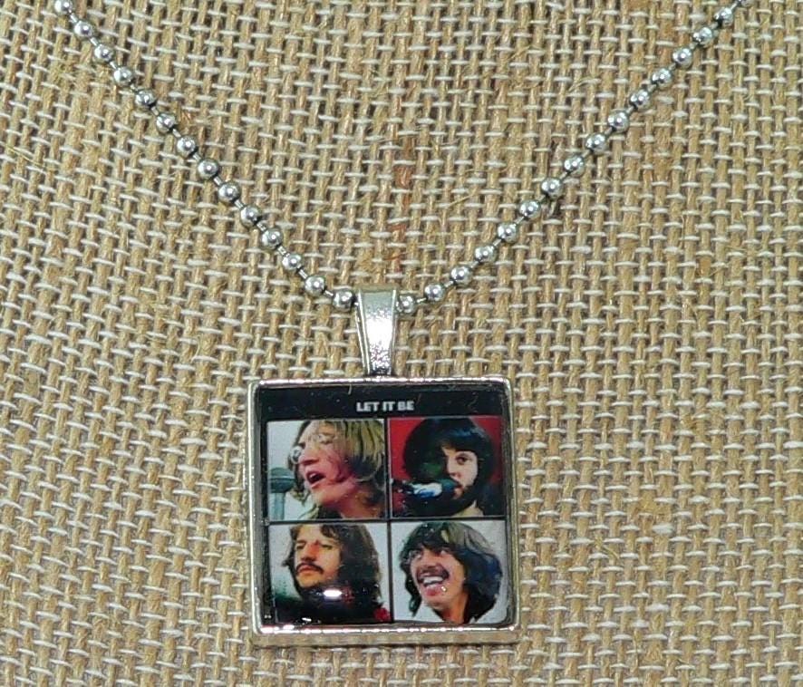 The Beatles Necklace Altered Art Necklace Gifts for Music Lovers The Fab Four Beatles Altered Art Necklace