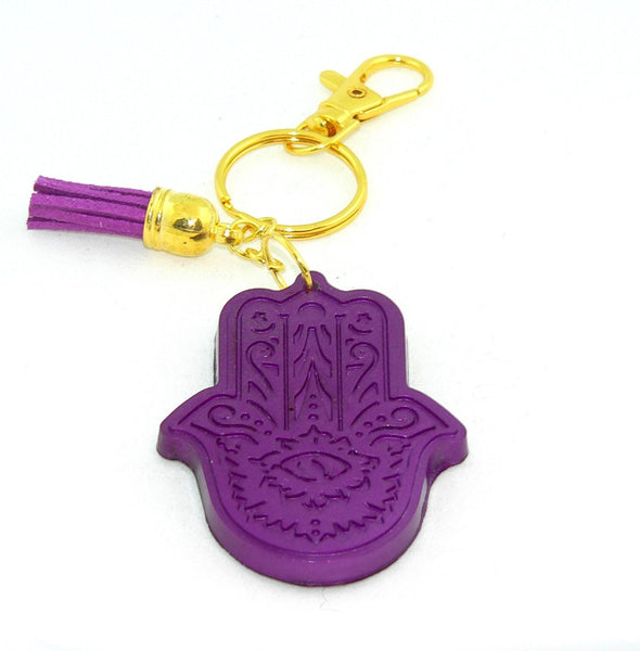 Hamsa Yoga Chakra Resin Keychain Purse Charm Backpack Charm