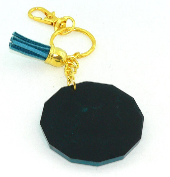 Om Yoga Chakra Resin Keychain: Spiritual Boho Accessory for Purses, Backpacks & Meditation