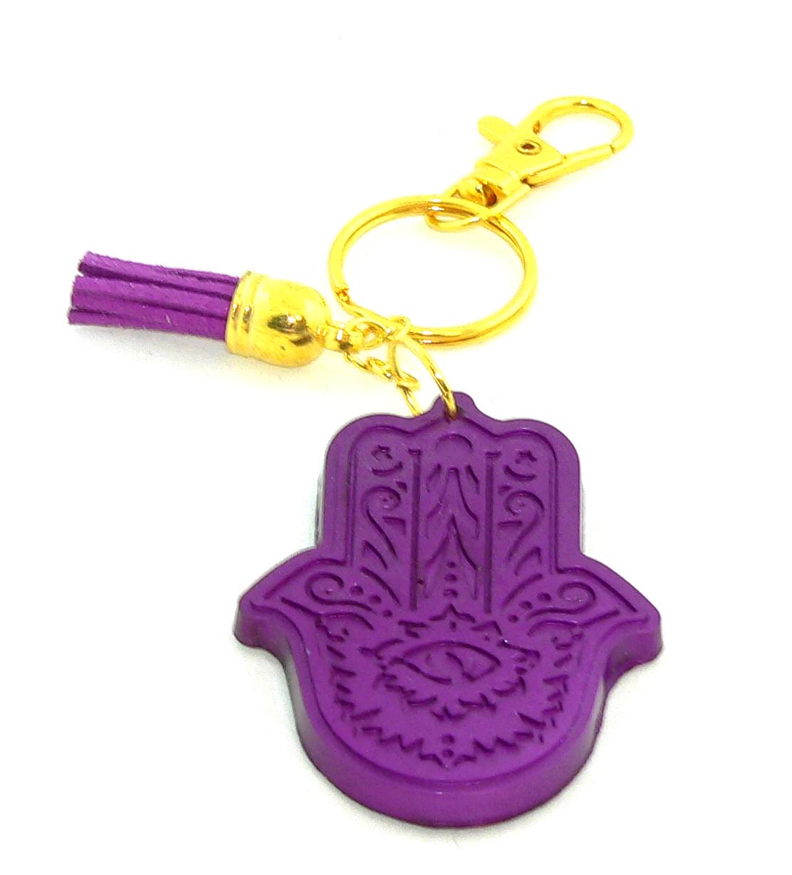 Hamsa Yoga Chakra Resin Keychain Purse Charm Backpack Charm
