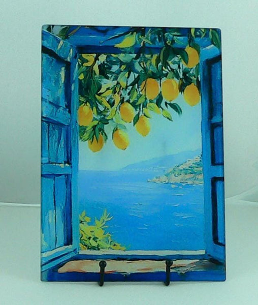 Handmade Kitchen Towel Lemon Tea Time Theme, Durable Absorbent Fabric, Housewarming Gift, Functional & Decorative