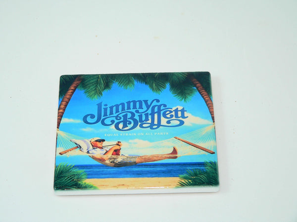 Jimmy Buffett Album Cover Ceramic Coaster Set Retro Music Lovers. 4.25”