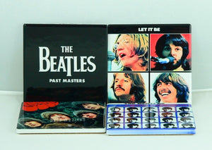 Beatles Album Ceramic Coaster Set: Retro Music Decor, Functional Home Accessories, Fan Gift