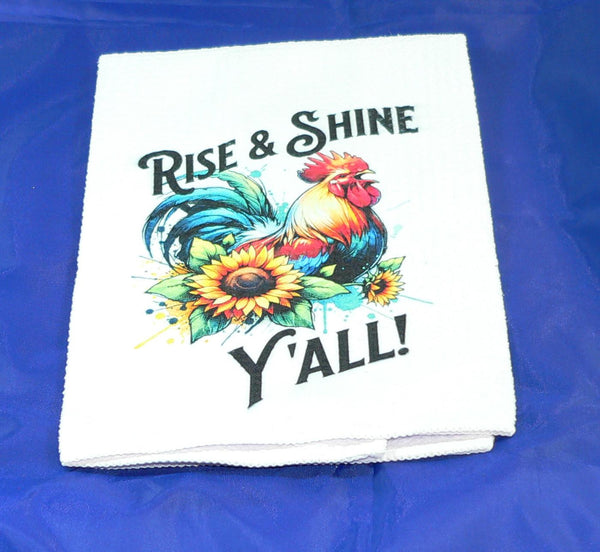 Handmade Rustic Country Rooster Quilted Pot Holder - Farmhouse Kitchen Decor Heat Protection
