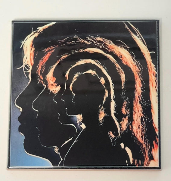 The Rolling Stones Album Ceramic Coaster Set: Retro Music Decor for Fans 4.25”
