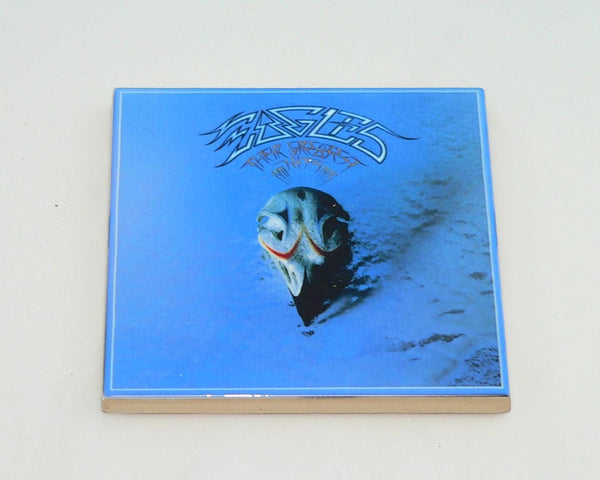 The Eagles Album Ceramic Coaster Set: Retro Music Decor for Fans 4.25” The Eagels Coasters