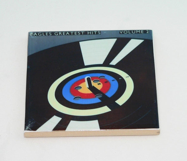 The Eagles Album Ceramic Coaster Set: Retro Music Decor for Fans 4.25” The Eagels Coasters