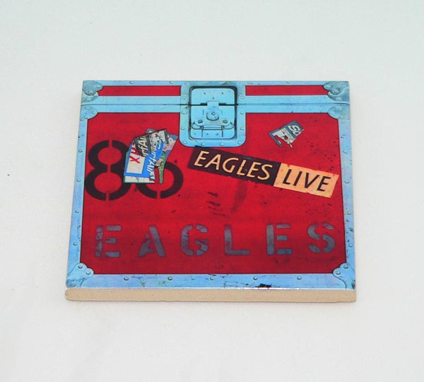 The Eagles Album Ceramic Coaster Set: Retro Music Decor for Fans 4.25” The Eagels Coasters