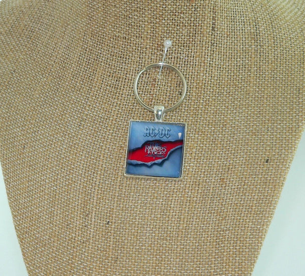 AC/DC The Razors Edge Album Cover Necklace or Keychain: Rock Music Jewelry for Pop Culture Fans