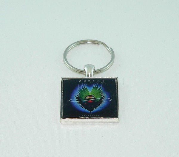 Journey Evolution Album Necklace & Keychain: Iconic Rock Music Fan Accessory | Memorabilia Gift