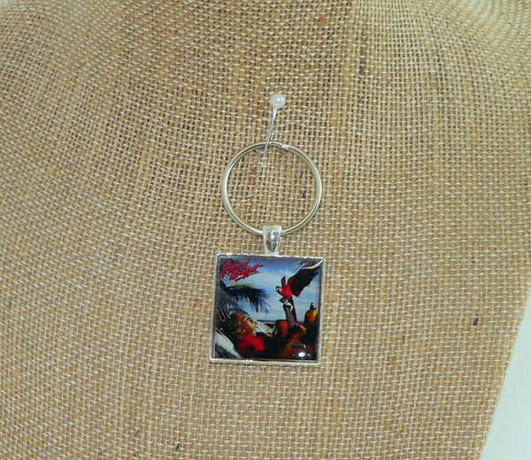 Jimmy Buffett Album Cover Necklace & Keychain: Iconic Rock Music Memorabilia | Unique Fan Gift Accessory Songs You Know By Heart
